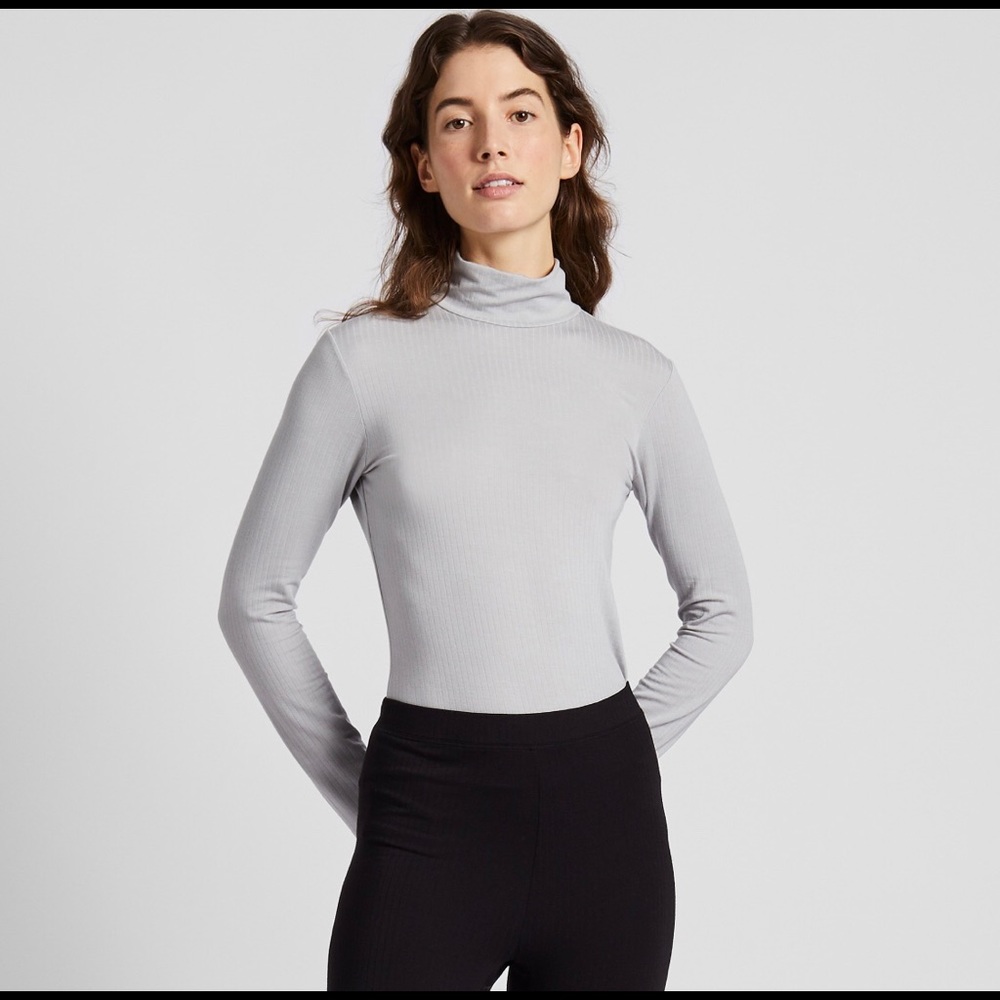 Uniqlo - Heattech Extra Warm Ribbed Top - Sz. XS